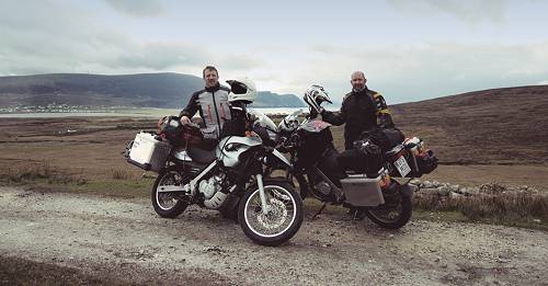 Kieran Elliott and Patrick Mullen, Ireland, RTW, BMW F650GS.