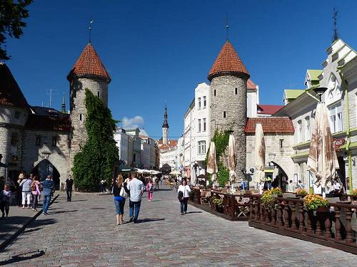 The main gates into Tallinn's old town centre.