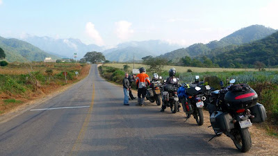 Bikes in a row.