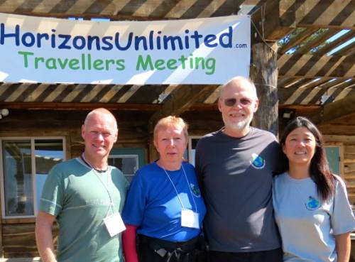 Andi and Ellen Delis with Grant and Susan at the HU California meeting.