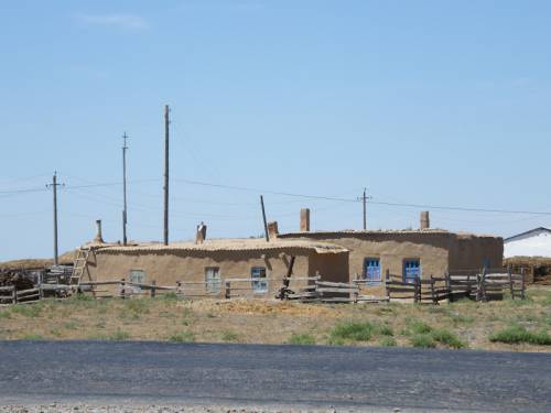 Mud house, Kazakhstan.