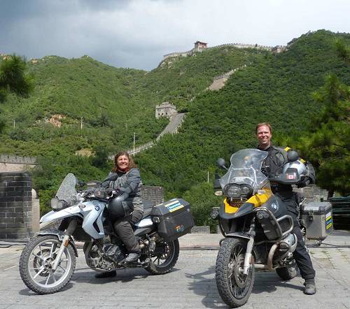 Ekke and Audrey and the Great Wall of China.