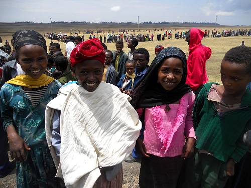 Kids in Ethiopia.