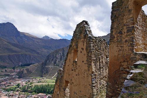 Granary ruins, Peru.