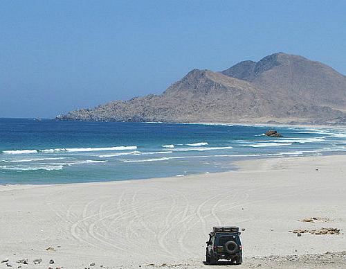 Huge beach in southern Chile.