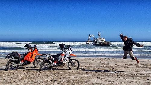 Shipwreck on the skeleton coast, Namibia.