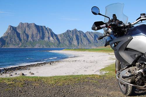 Sandy beach in Norway.