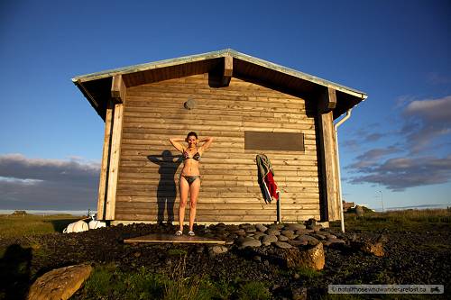 Iceland shower.