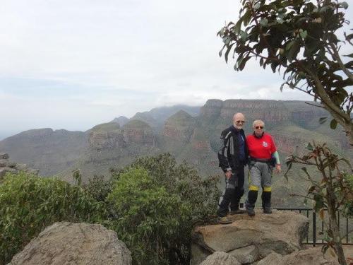 Grant and Susan Johnson at 3 Rondavels, South Africa.