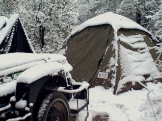 snow camping