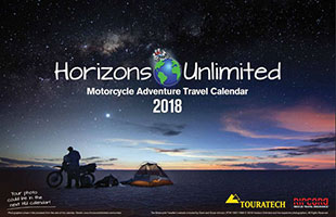 2018 Horizons Unlimited Calendar.
