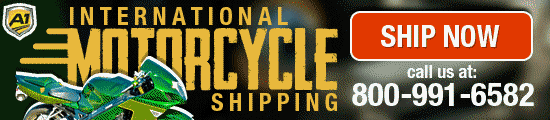 CLICK HERE or call 800-991-6582 to ship your motorcycle today!