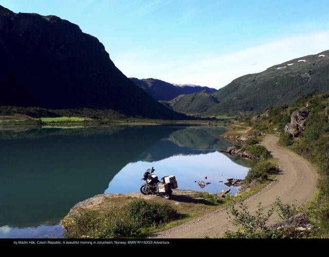 by Martin Hak, Czech Republic; A beautiful morning in Jotunheim, Norway; BMW R1150GS Adventure.