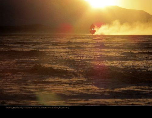 Photo By Martin Hurley, USA; of Benton Thompson, in the Black Rock Desert, Nevada, USA.