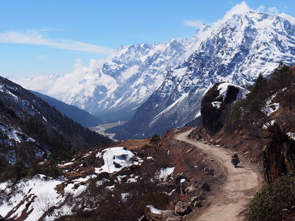 Photo by Marianne De Leeuw (Belgium) -   Another great day in North East India, Sikkim - KTM 950 Adventure.