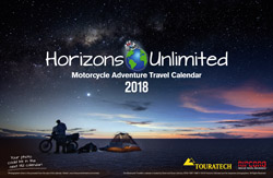 Cover Photo - Photo by James Duncan (USA) of his campsite on the Uyuni Salt Flats, Bolivia, in 2016, on a solo South America tour with Betsy, a 2015 250cc Cross Titron.