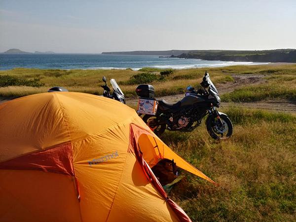 Wild camping on the Burin Peninsula, Newfoundland.