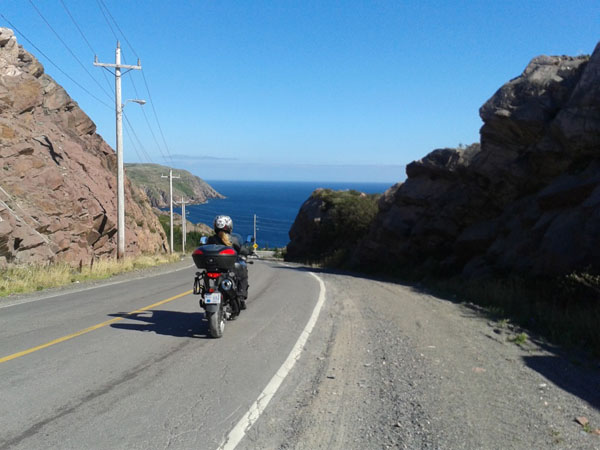 Riding into Bay de Verde on the northwest Avalon Peninsula