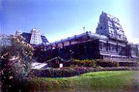 ISKCON Krishna Temple with ornate architecture.