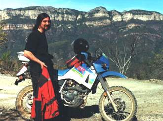 Kurt Wilde with his KLR