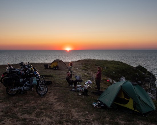 Joshua Steinberg, Sunset campsite.