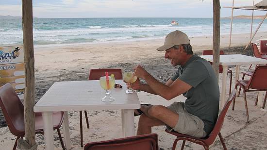 Billy Benedict at beach bar.