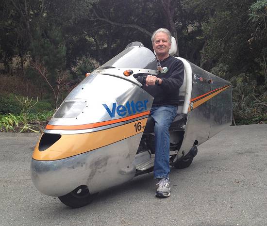 Craig Vetter and the Streamliner.
