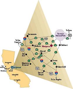 Mariposa distances. Click for larger map.