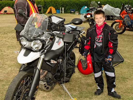 Anthony Ramirez with Grandpa and bike.