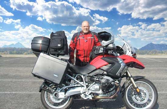 Jim Kirkland with his bike