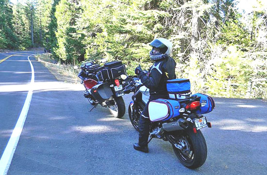 Kathy and RKA-loaded bike