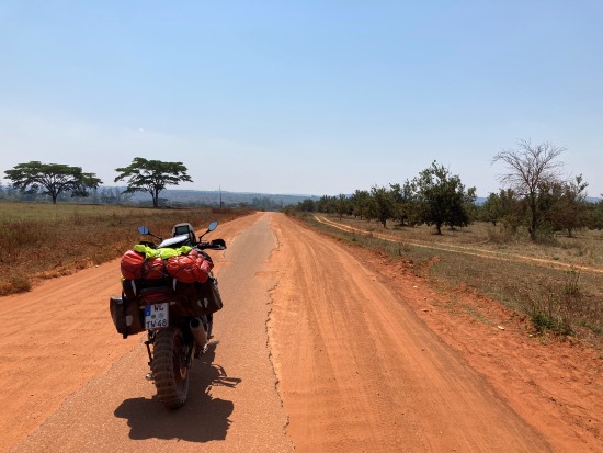 Anne de Jager, straight dirt road ahead.