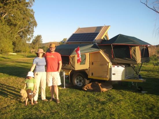 Jason Porter and Kellie Templeton and Leith in South Africa.