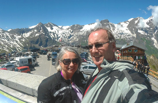 Bob and Tracey Forster on a mountain tour