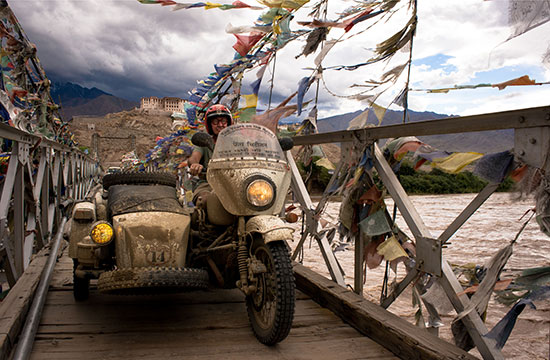 Hubert Kriegel on sidecar