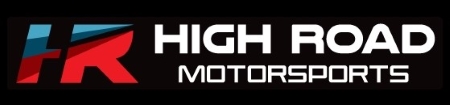 High Road Motorsports logo, white.