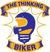 Thinking biker patch