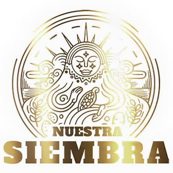 Nuestra Siembra logo, gold