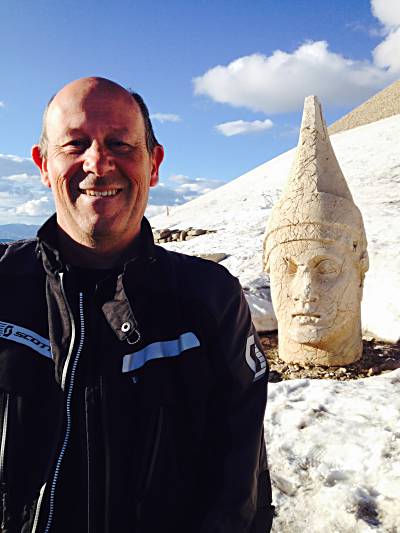 Gerard Saouter at Nemrut Dagi.