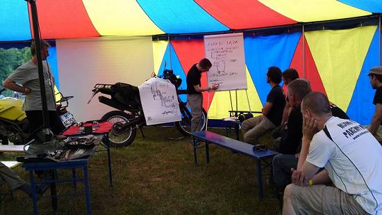 Tech session in the big tent, HU Germany meeting.