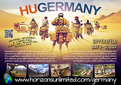Horizons Unlimited Germany Summer postcard - English.