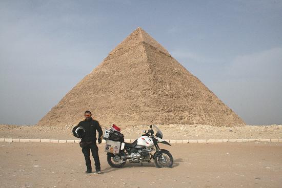 Jeffrey Polnaja, Ride for Peace, in Egypt.