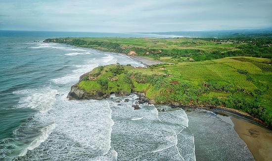 Pantai Rancabuaya, Kabupaten Garut, Jawa Barat, HU Indonesia 2018.