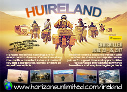 Horizons Unlimited Ireland 2017 postcard.
