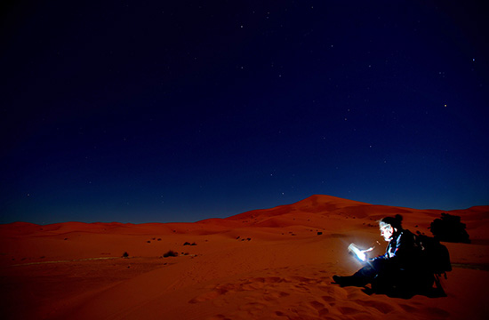 Michele Squeri, Photography in the desert night