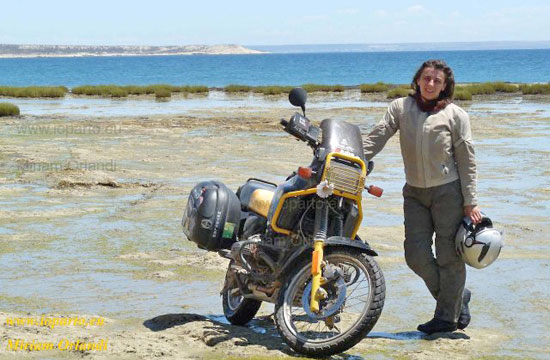 Miriam Orlandi, Beside her bike