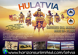 Horizons Unlimited Latvia 2020 postcard.