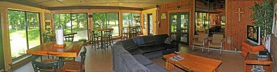 Solarium for smaller presentations, Ironhorse Motorcycle Lodge, North Carolina.