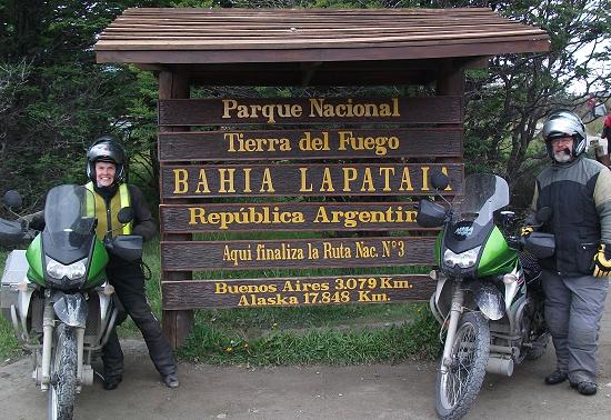 Ross and Jean Copas in Ushuaia.