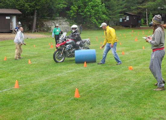 Riders on skills course at HU Onario 2016.